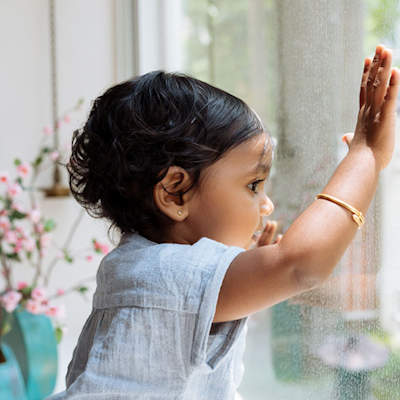 Baby at window